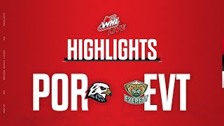 Portland Winterhawks at Everett Silvertips 1021  WHL Highlights 202324 [upl. by Osithe31]