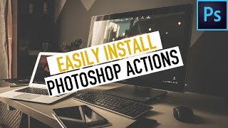 How to Install Actions in Photoshop CC 2019 [upl. by Ramses]