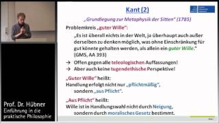 Praktische Philosophie 7b Deontologie  Kant 2 [upl. by Oflodur]