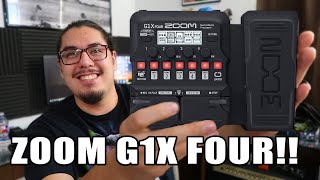 Zoom G1X FOUR Guitar MultiEffects Pedal REVIEW [upl. by Benis]