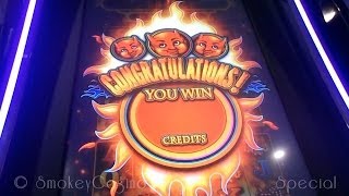 TRIPLE TROUBLE Slot Bonus HUGE WIN By BALLY TECHNOLOGIES [upl. by Anitnauq732]