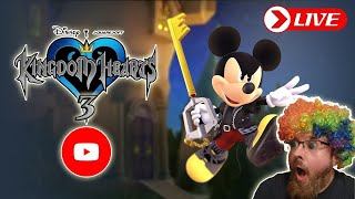 LETS PLAY Kingdom Hearts 3 Live Join Donald Goofy and Sora on a Disney adventure [upl. by Warga]