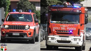 AutoFunzionario  Autobotte Vigili del Fuoco in sirenaItalian Fire truck responding [upl. by Otrepur853]