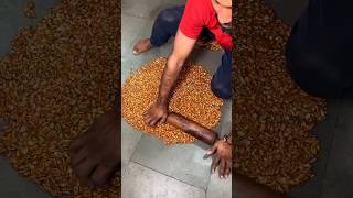 Unhygienic mungfali chikki 🤮 shorts ytshorts viralshorts foodmaker making mungfali [upl. by Saffian849]