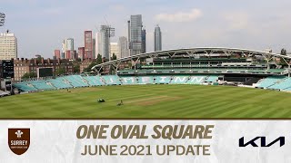 Finishing touches being applied  One Oval Square update at The Kia Oval [upl. by Esimehc858]