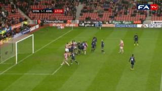 Stoke 3  1 Arsenal  2010 FA Cup Fourth Round [upl. by Kimberlee]