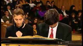 Schubert Marche Militaire piano duet Salim amp Sivan [upl. by Okiek]