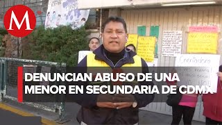 Protestan por caso de abuso sexual en escuela en Azcapotzalco [upl. by Braynard]