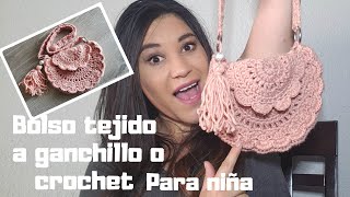 BOLSO PARA NIÑA tejido a ganchillo crochet Tutorial Paso a paso [upl. by Gove]