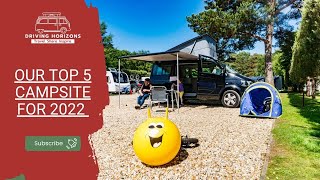 Good Campsites to visit in 2022  Our Top 5 [upl. by Torras]