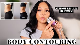 HONEST REVIEW AT HOME BODY CONTOURING MACHINE  BEFORE AND AFTER [upl. by Iva155]