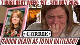 7 Huge Coronation Street Spoilers Next week July 15 2024  Shock death as Toyah Battersby [upl. by Iliram903]