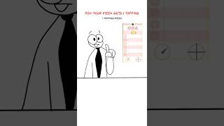 1 Topping Pizza 😋 Animation Meme raxdflipnote shorts [upl. by Adnolohs]