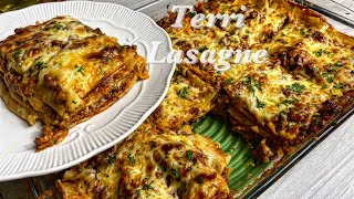 TerriAnn’s Lasagne A simple yet DELICIOUS Recipe It’s so Wow [upl. by Glory]