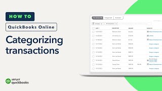 How to categorize transactions in QuickBooks Online [upl. by Yeruoc646]