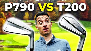 TaylorMade P790 v Titleist T200 Irons WE CROWN A WINNER [upl. by Sansbury419]