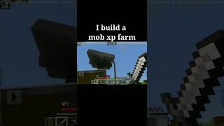 I build a small mob xp farm 👨‍🌾 3 without voicetrending shorts gaming minecraft mobfarm [upl. by Mayworm654]