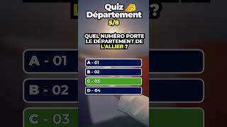 🧠 Quiz sur les départements [upl. by Suoirrad123]