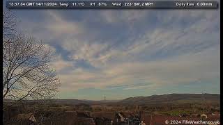 14 November 2024  Lochgelly WeatherCam Timelapse [upl. by Annoyed]