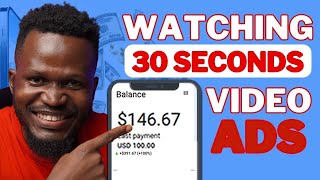 Earn 1 Every 30 Seconds Watching Video Ads Online  Make Money Online [upl. by Fasta874]