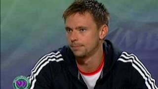 Robin Soderling interview from Wimbledon 2007 [upl. by Dorrehs]