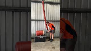 Vacuum lifting and tilting plastic barrel [upl. by Ecille]