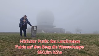 Höchster Punkt des Landkreises Fulda auf den Berg die Wasserkuppe 9502m höhe [upl. by Cristiona]