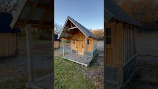 The Cabin Design 8’ x 12’  8’ x 8’ enclosed 4’ x 8’ covered porch truecraftsheds gardenshed [upl. by Anastasius406]