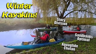 Inflatable Kayaking Aquaglide Chelan Chesterfield Canal [upl. by Rushing]