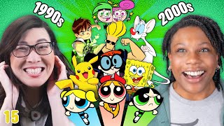 Millennials and GenZ Debate 90s vs 2000s Cartoons  ReactCAST [upl. by Daberath965]