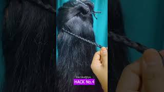 The best way to clip in hair extensions HairExtensionsHacksflowerbeautytopics [upl. by Evelc]