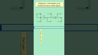 énigmes dallumettes [upl. by Ahseem]