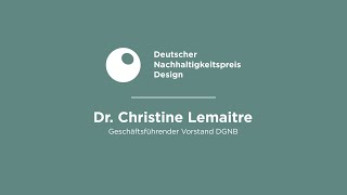 DNP Design Jurymitglied Dr Christine Lemaitre [upl. by Ethelyn78]