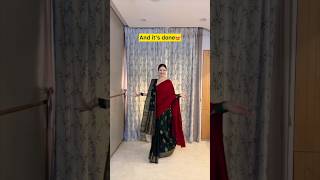 How to style shawl for winter winter hack bollywood actress saree shortvideo please  viral [upl. by Colas870]