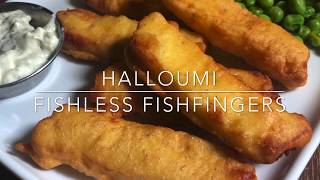 Halloumi Fishless Fishfingers  20 minute dish  so simple yet so satisfying [upl. by Uahc]