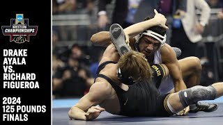 Drake Ayala vs Richard Figueroa 2024 NCAA wrestling championship 125 pounds [upl. by Stanislas]