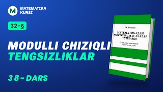 Modulli chiziqli tengsizliklar  MUsmonov [upl. by Nauqel]