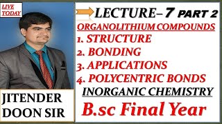 BSC FINAL YEAR STRUCTURE BONDING AND APPLICATION OF ORGANOLITHIUM COMPOUNDS [upl. by Annayar]