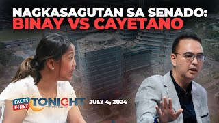 Binay vs Cayetano nagsagutan dahil sa bagong Senate building [upl. by Litsyrk609]