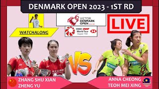 ZHANG SXZHENG Y 🇨🇳 vs ANNAMEI XING 🇲🇾 LIVE Denmark Open 23 丹麦公开赛 L32  Darence Chan Watchalong [upl. by Nylareg]