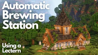 AUTOMATIC BREWING STATION  Minecraft Tutorial  Java 121 [upl. by Chlo361]