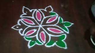 53 Dots Simple Rangoli❤ Easy Rangoli Kolam Muggulu [upl. by Acey]