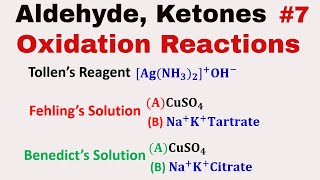 Oxidation of Aldehyde and Ketones 7 Tollen’s Reagent  Fehling amp Benedict’s SolutionPopoff’s rule [upl. by Tnaryb812]