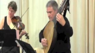 Kapsberger Viviani  Fulvio Garlaschi théorbe MG Menanteau violon [upl. by Arremat]