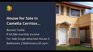 House for Sale in Camella Cerritos DaangHari Bacoor Cavite [upl. by Tavie]