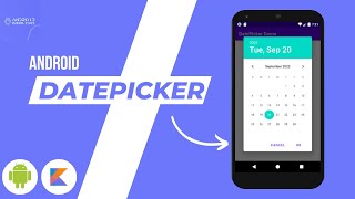 How to Create DatePicker in Android Studio using Kotlin  Android Knowledge [upl. by Damek932]