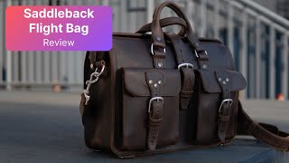 Saddleback Leather Flight Bag Review  Itll Outlive You [upl. by Thorfinn]