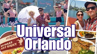 UNIVERSAL ORLANDO 🌎 Last Day  Outback Steakhouse  Florida amp Carnival Mardi Gras April 2024 [upl. by Nee]