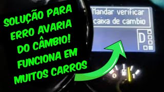 Avaria sitema de transmissão  Erro anomalia no câmbio O que é e como solucionar [upl. by Naivaf]