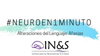 Neuroen1minuto Alteraciones del Lenguaje Afasias [upl. by Encratia707]